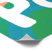 ADHD is mijn Superpower Fun Bubble Letters Kleurri Poster (Hoek)