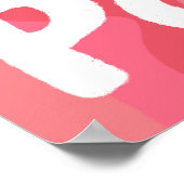 ADHD is mijn Superpower Fun Bubble Letters Roze Poster (Hoek)