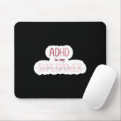 ADHD is mijn Superpower Sticker Muismat (Met muis)