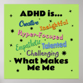 ADHD is...Poster Poster (Voorkant)
