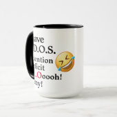 ADHD Joke Funny Kantoor Coffee, Tea, cacaokeramiek Mok (Voorkant links)