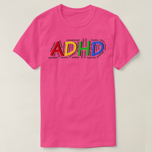 ADHD-kenmerken T-shirt (Design voorkant)