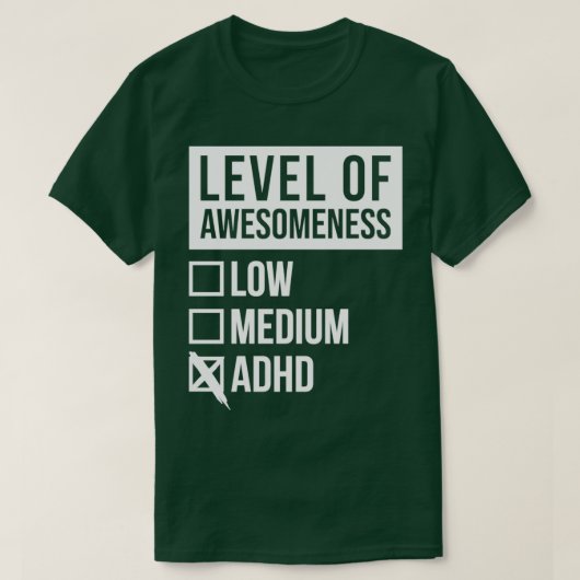 ADHD-kunstniveau voor vrouwen T-shirt (Design voorkant)