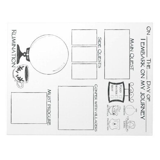 ADHD-laptop voor epic Adventure Notitieblok (Voorkant)