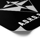adhd logo POSTER! Poster (Hoek)
