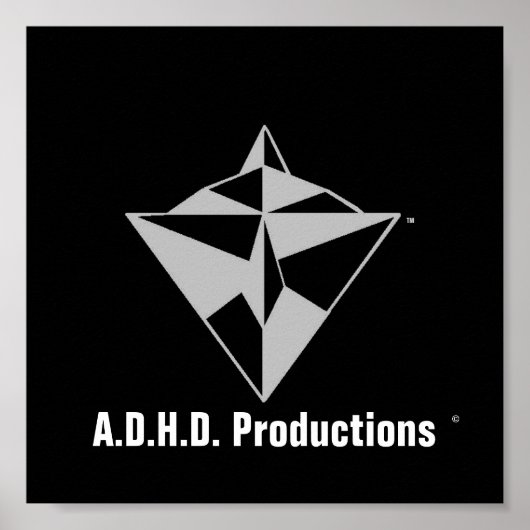 adhd logo POSTER! Poster (Voorkant)