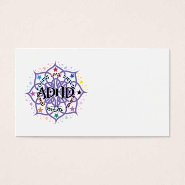 ADHD Lotus Tribal Visitekaartjes (Voorkant)
