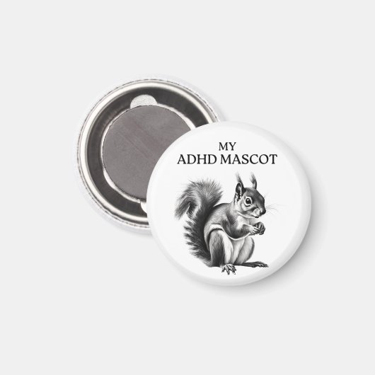ADHD mascotte magneet (Voorkant / Achterkant)