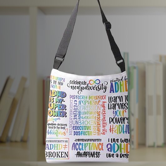 ADHD Mental Health Awareness Canvas tas