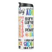 ADHD Mental Health Awareness Thermal Tumbler Thermosbeker (Geroteerd rechts)
