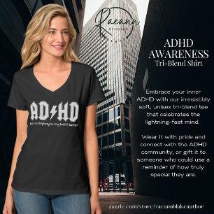 ADHD Mental Health Awareness V-hals T-shirt