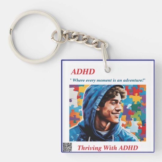 ADHD-Mok Sleutelhanger (voorkant)