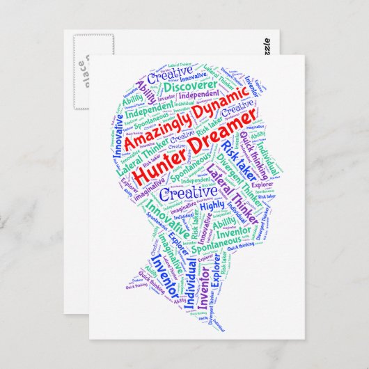 ADHD Motivatie Creatief Briefkaart Inspirerend (Voorkant / Achterkant)