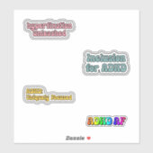 ADHD Neurodiversity Awareness Sticker Pack (Vel)