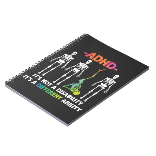 ADHD niet invaliditeit verschillend inzetbaar skel Notitieboek (Linkerzijde)