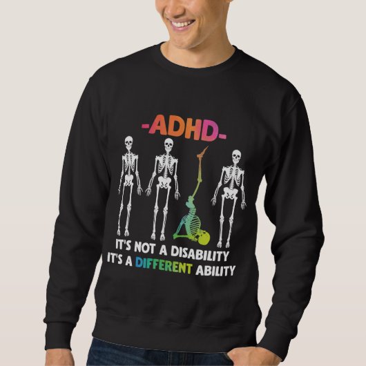 ADHD niet invaliditeit verschillend inzetbaar skel Trui (Voorkant)