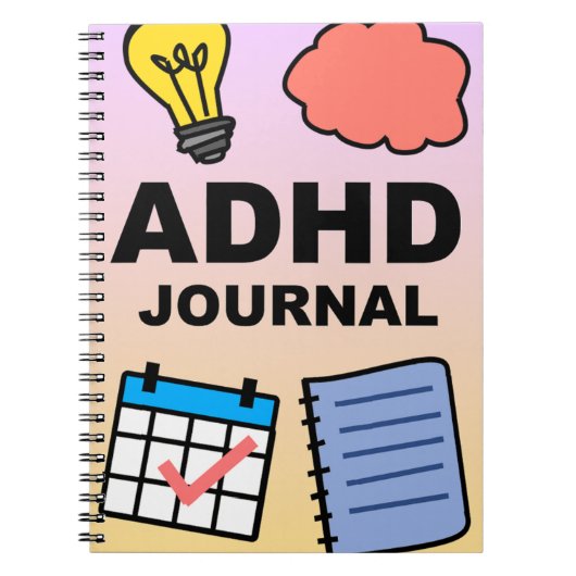ADHD Notitieboek Journal – Focus, Track & Reflect (Voorkant)