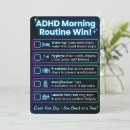 ADHD Ochtendroutine Checklist Print/Download Kaart