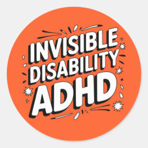 ADHD Onzichtbare invaliditeit sticker