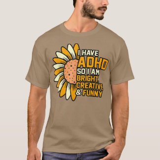 ADHD Oranje lint-lintkaart T-shirt