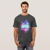 ADHD Paint Splatter Brain Shirt (Voorkant volledig)
