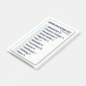 ADHD-paklijst Minimalistische Reischecklist Post-it® Notes (Schuin)