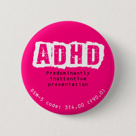 ADHD-PI-toets Ronde Button 5,7 Cm
