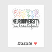 ADHD, Plant liefhebber, Autisme aba, Geestelijke g Sticker (Vel)