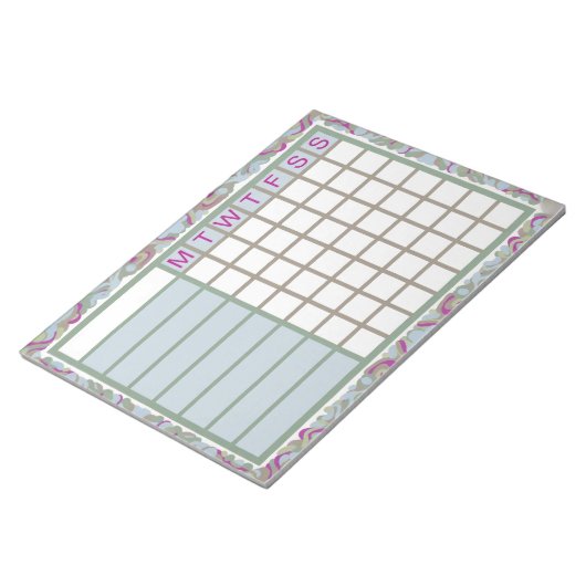 ADHD  Productivity Planner Weekly Checklist Notitieblok (Schuin)