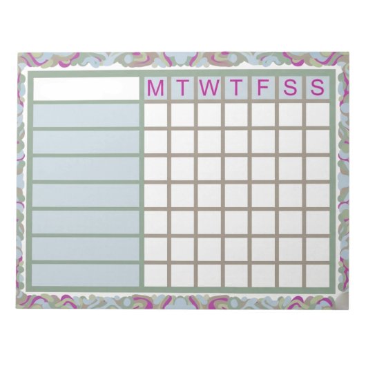 ADHD Productivity Planner Weekly Checklist Notitieblok (Voorkant)