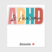 ADHD Self Love Self Care Therapist Cute Sticker (Vel)