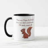 ADHD Squirrel Humor (beide zijden) Mok (Links)