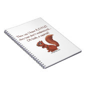 ADHD Squirrel Humor Notitieboek (Rechterzijde)