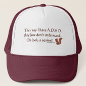 ADHD Squirrel Humor Trucker Pet (Voorkant)