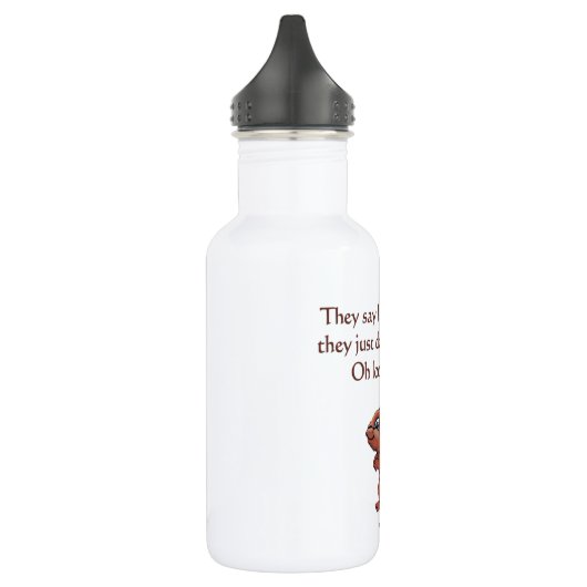 ADHD Squirrel Humor Waterfles (Links)