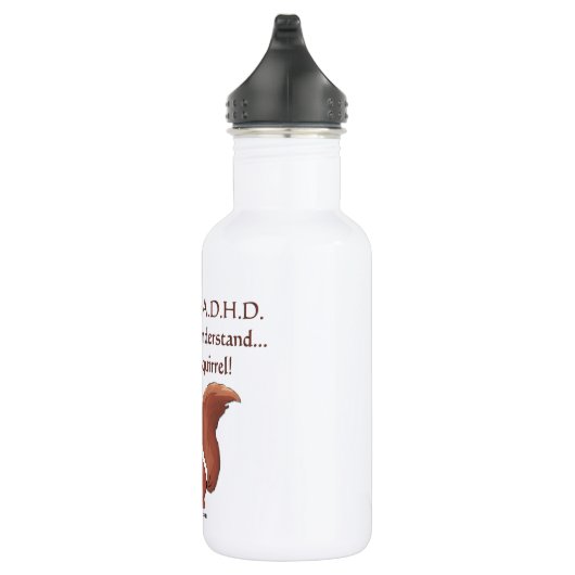ADHD Squirrel Humor Waterfles (Rechts)