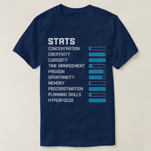 ADHD-stations T-shirt (Design voorkant)