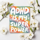 ADHD Super Power Fun Bubble Letters CUSTOM Briefkaart