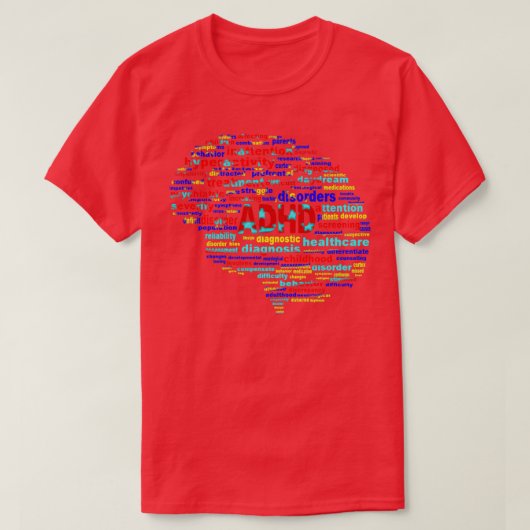 ADHD Superpower Brain 2 T-shirt (Design voorkant)