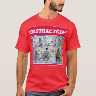 ADHD-symptomen illustreren wat een klaslokaal voel T-shirt
