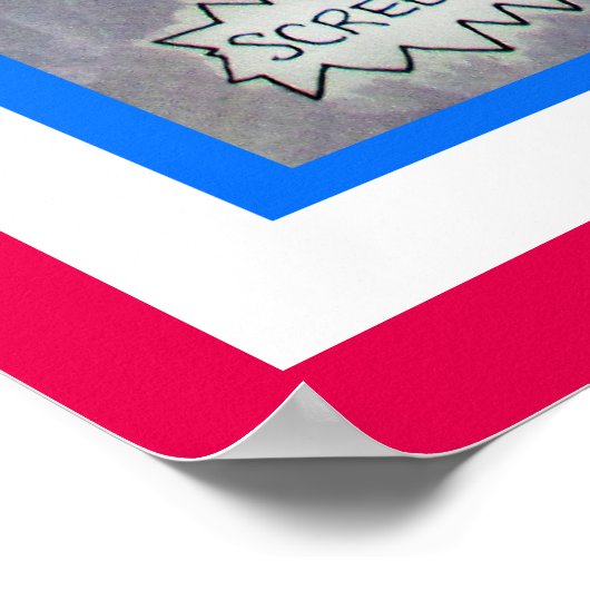 ADHD Symptomen Poster: "Vervormd" Poster (Hoek)