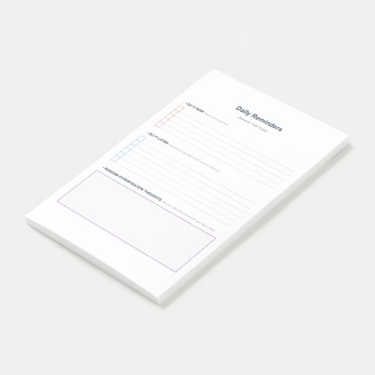 ADHD Taakbeheer Post-it® Notes (Schuin)