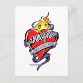 ADHD-Tattoo hart Briefkaart (Voorkant)