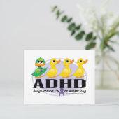ADHD Ugly Ducking Briefkaart (Staand voorkant)