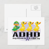 ADHD Ugly Ducking Briefkaart (Voorkant / Achterkant)