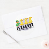ADHD Ugly Ducking Ronde Sticker (Envelop)