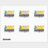 ADHD Ugly Ducking Ronde Sticker (Vel)