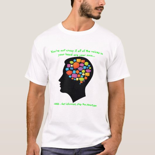 ADHD Voices Awareness T-Shirt (Voorkant)