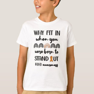 ADHD Warrior Attentie Defensiemacht Bewustmaking T-shirt