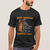 Adhd Warrior Embrace Neurodiversity Adhd Awareness T-shirt (Voorkant)